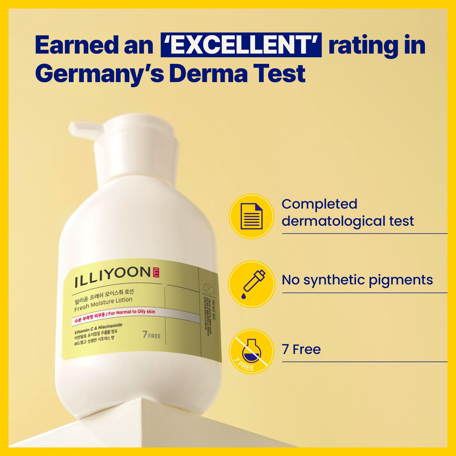 Illiyoon Fresh Moisture Lotion ingredients closeup—hydration-supporting components for skin comfort.