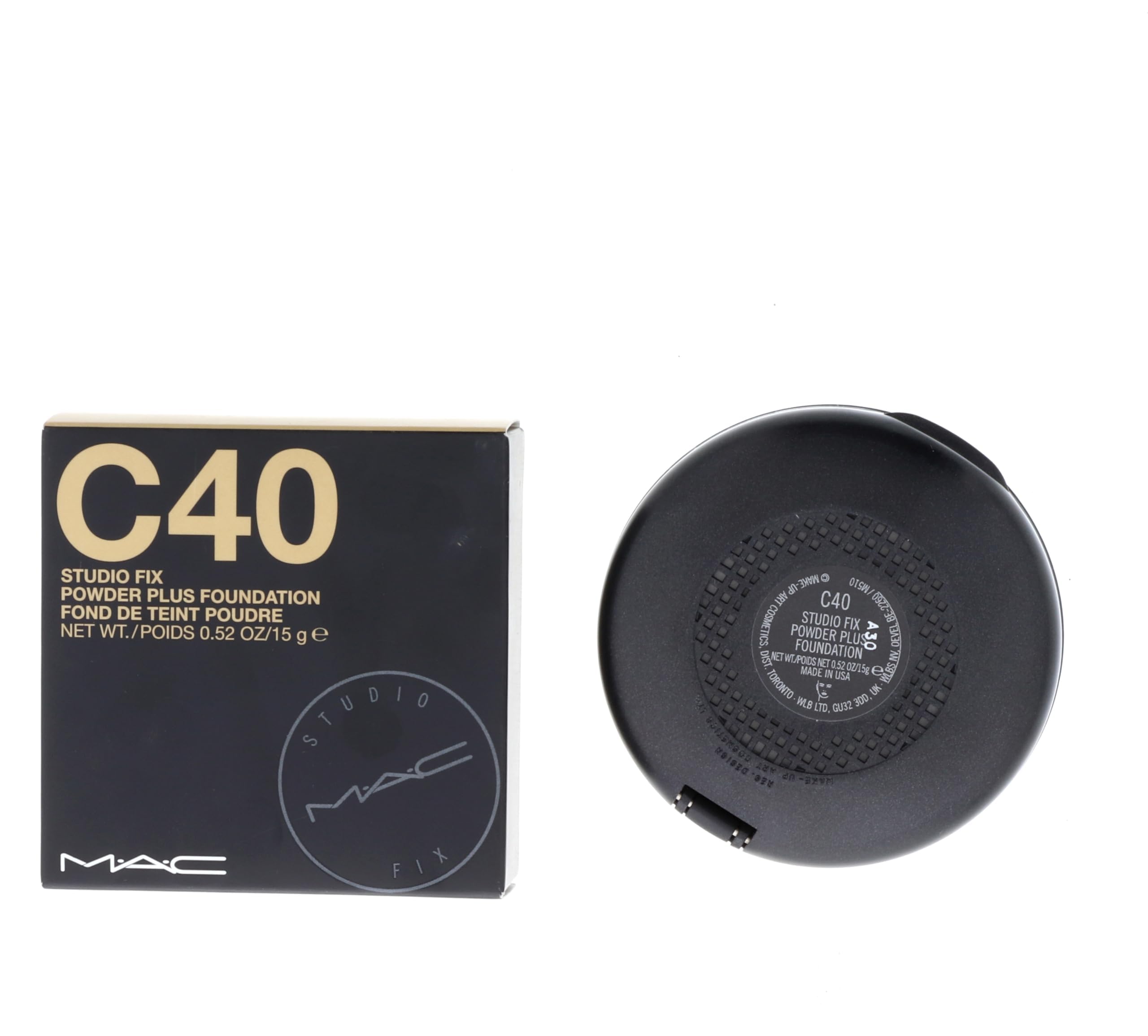 Illuminations MAC Studio Fix compact in use for a flawless matte full-coverage appearance.