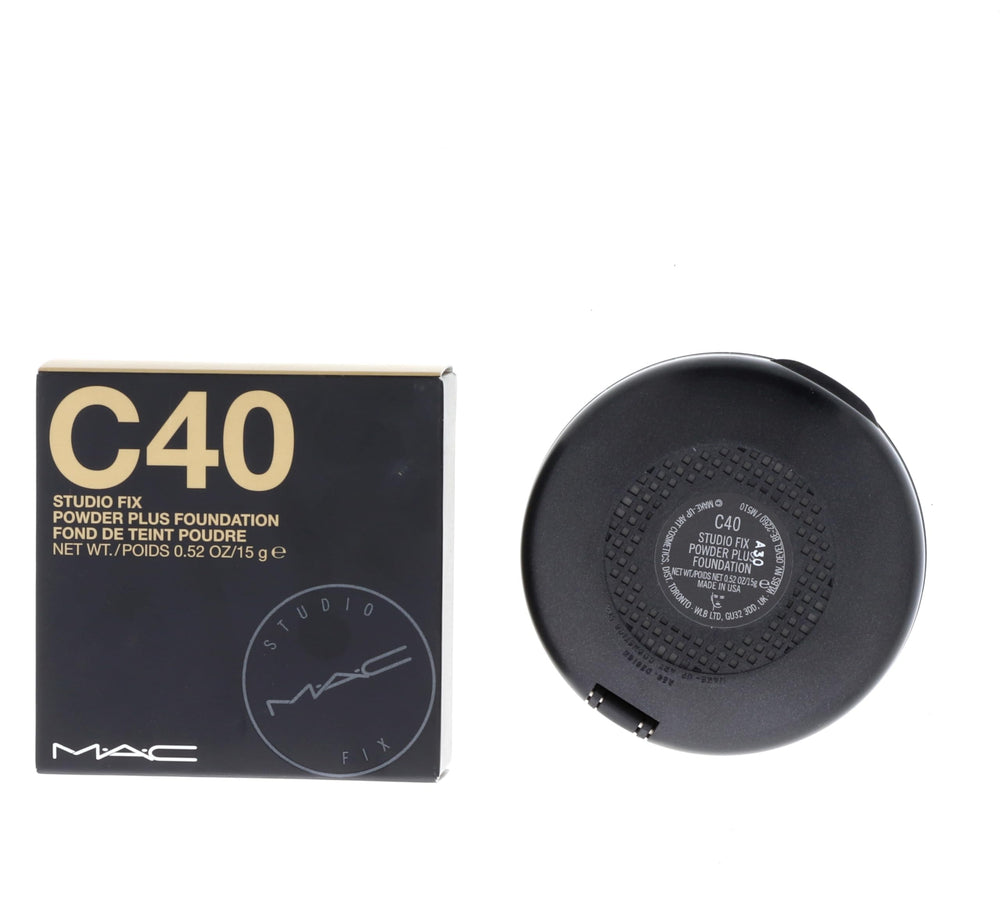 Illuminations MAC Studio Fix compact in use for a flawless matte full-coverage appearance.