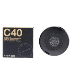 Illuminations MAC Studio Fix compact in use for a flawless matte full-coverage appearance.