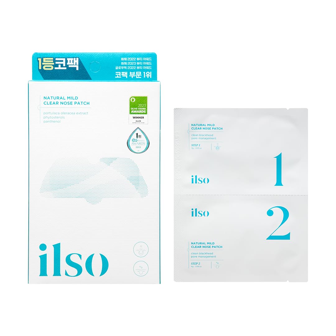 ilso natural mild nose patch aftercare shows moisturized nose area post-use.