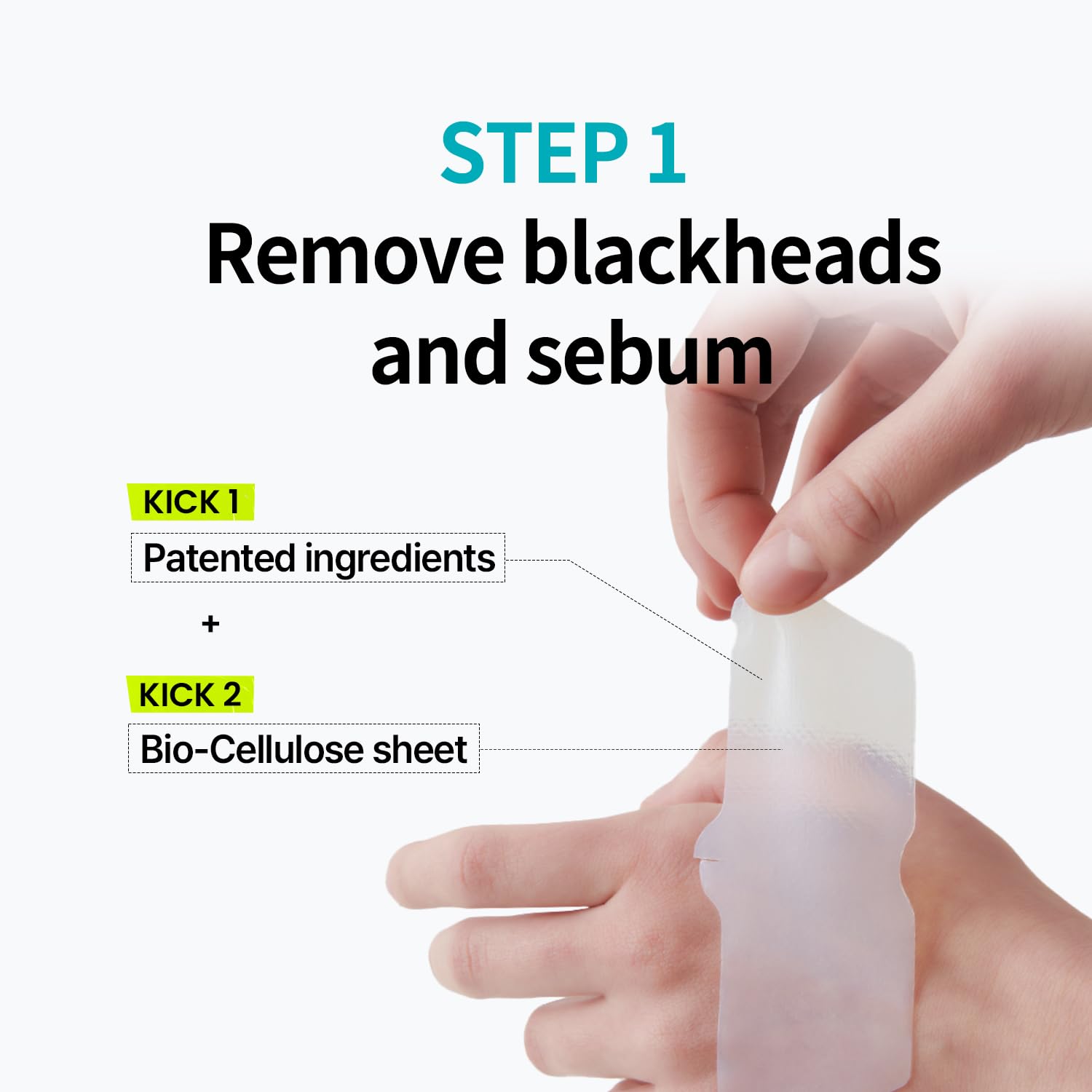 ilso natural mild nose patch pack inside shows contents layout for the kit.