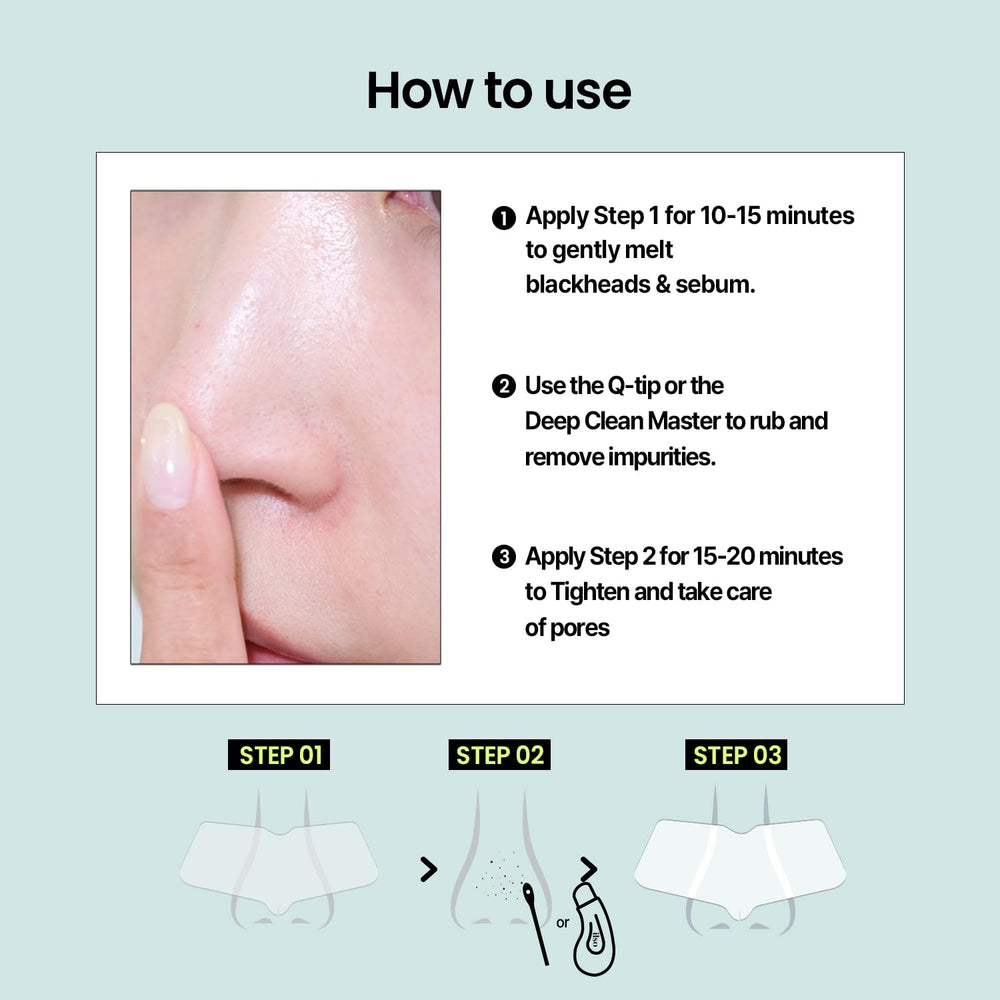ilso natural mild nose patch step2 pure cotton sheet moisturizes and balances skin after pore cleaning.
