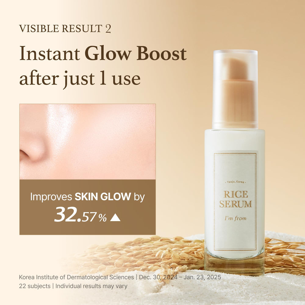 I'm from Rice Serum pairs with Rice line creams for enhanced results.
