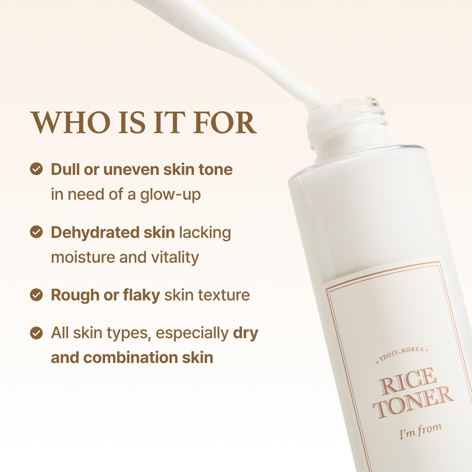 I'm from Rice Toner glow-ready skin after routine application