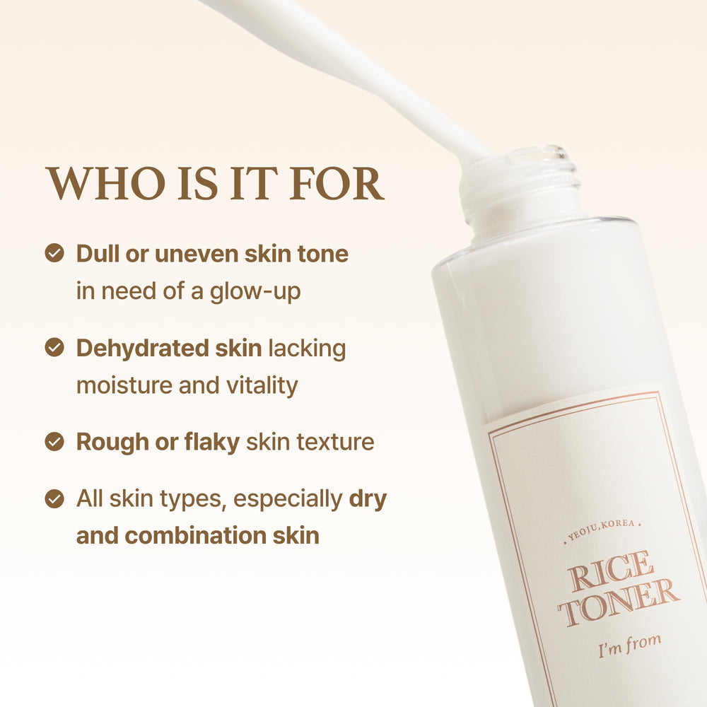 I'm from Rice Toner glow-ready skin after routine application