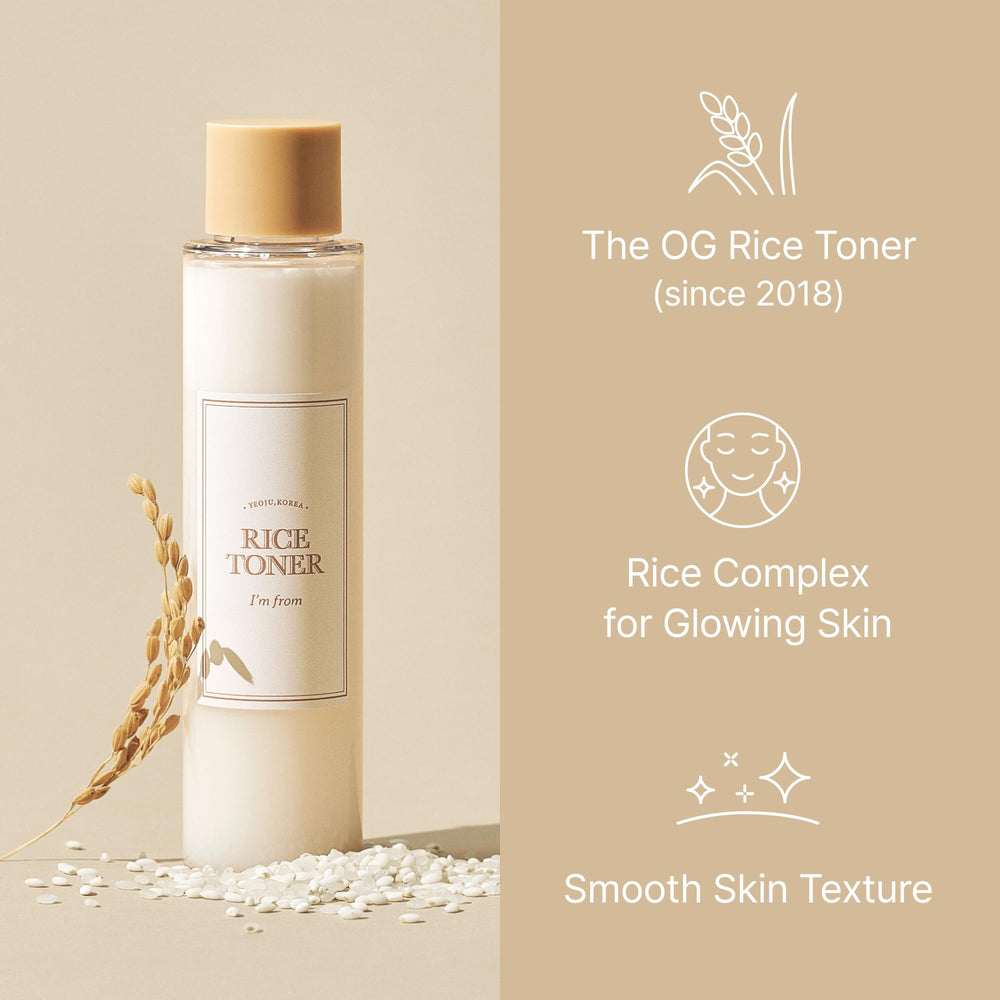 I'm from Rice Toner Goami rice in Yeoju field highlighting premium ingredients