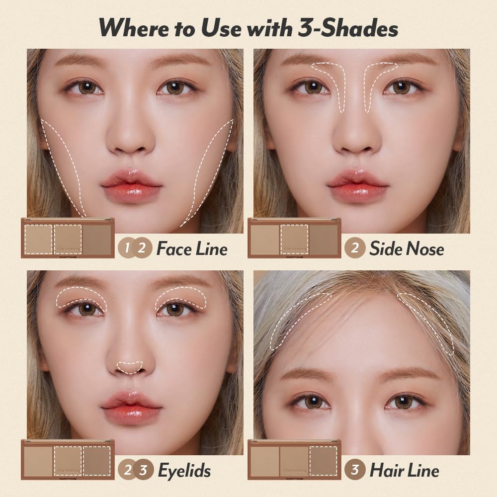 I’M MEME Contour Palette Cool-tone friendly shades suit cooler complexions for subtle contour.