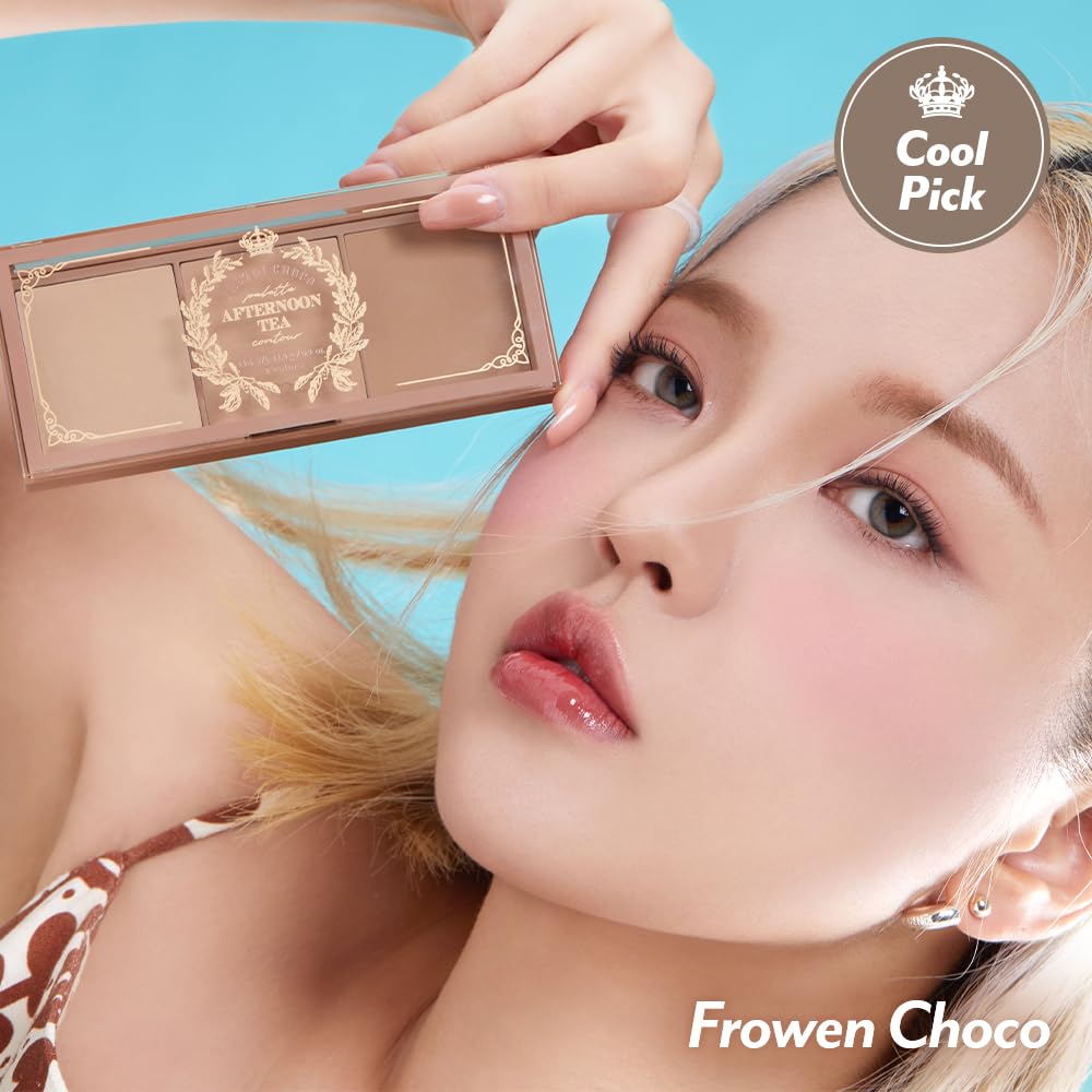 I’M MEME Contour Palette Roasting Coffee swatch shows warm-toned shades for definition.