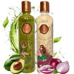 SHAEIO Ritual Botanico Kit – Ultrareparador y Acelerador de Crecimiento S.O.S. Shampoo de Cebolla y Argán + Plex