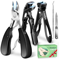 Trimlyx Thick Nail Toenail Clippers – Heavy-Duty Senior 5-Piece