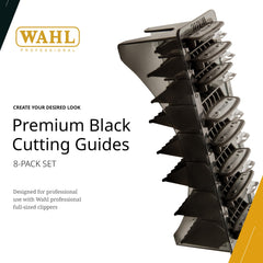Wahl Professional Premium Cutting Guides, #1-#8, with Organizer, Secure Fit, Durable Metal Clips