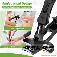 Trimlyx Thick Nail Toenail Clippers – Heavy-Duty Senior 5-Piece