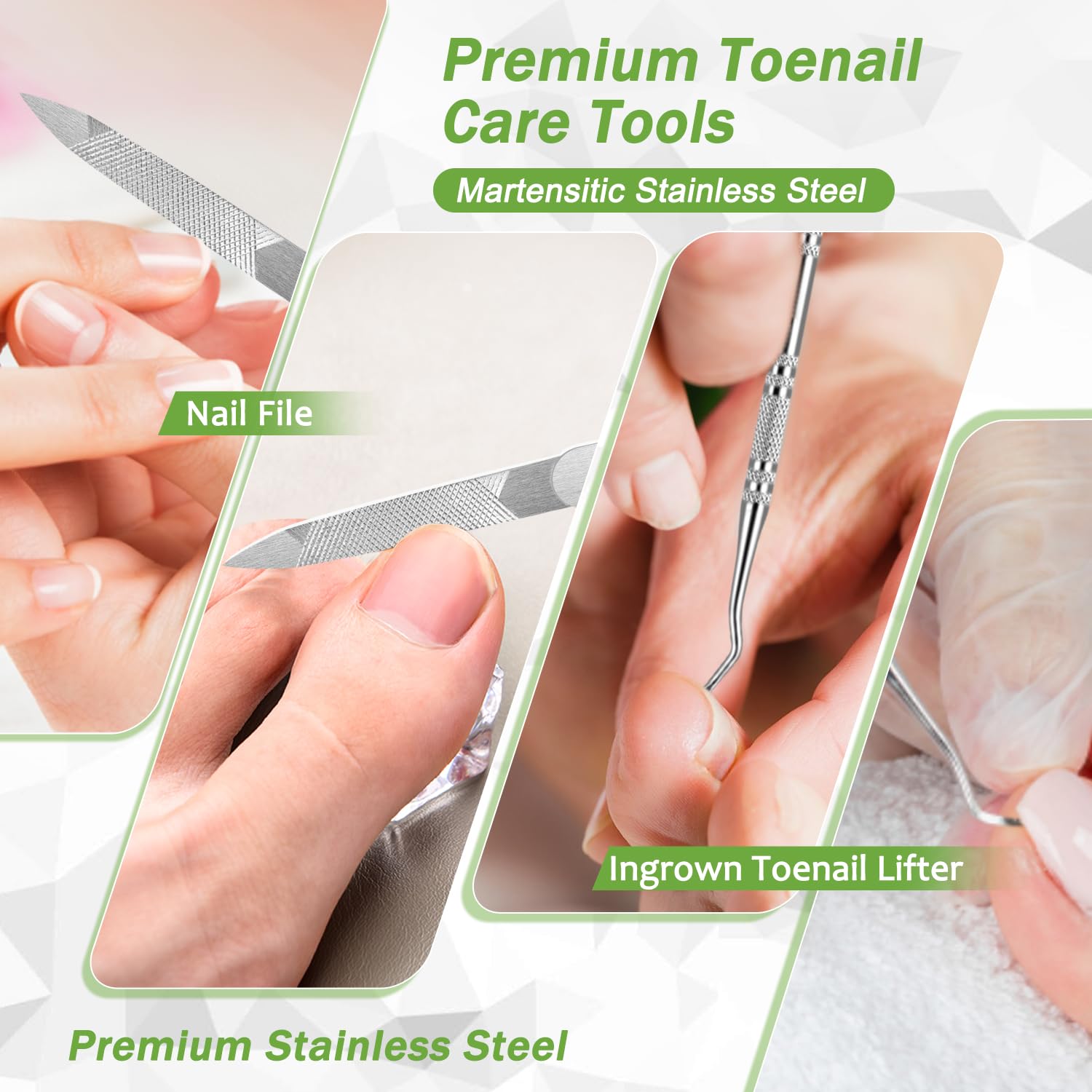 Trimlyx Thick Nail Toenail Clippers – Heavy-Duty Senior 5-Piece
