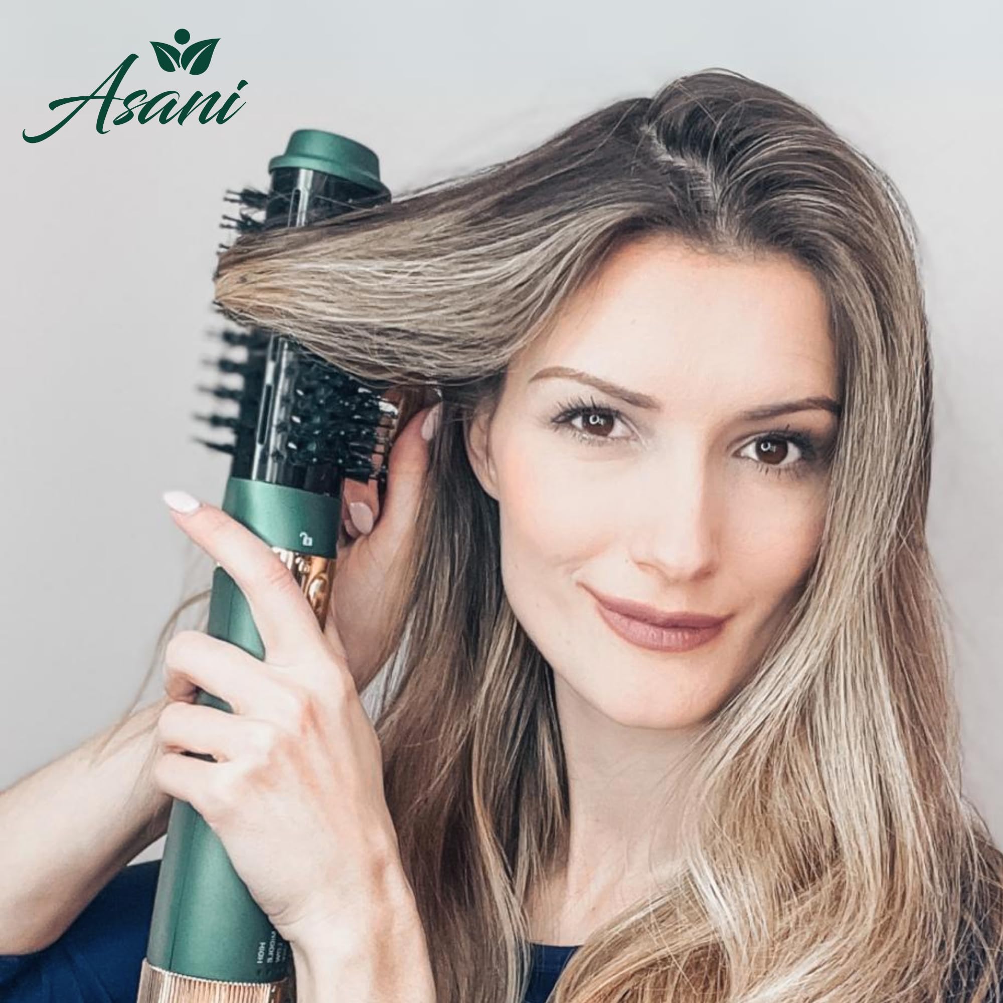 Asani Hot Air Brush | Multipurpose Dryer Brush with Interchangeable Heads