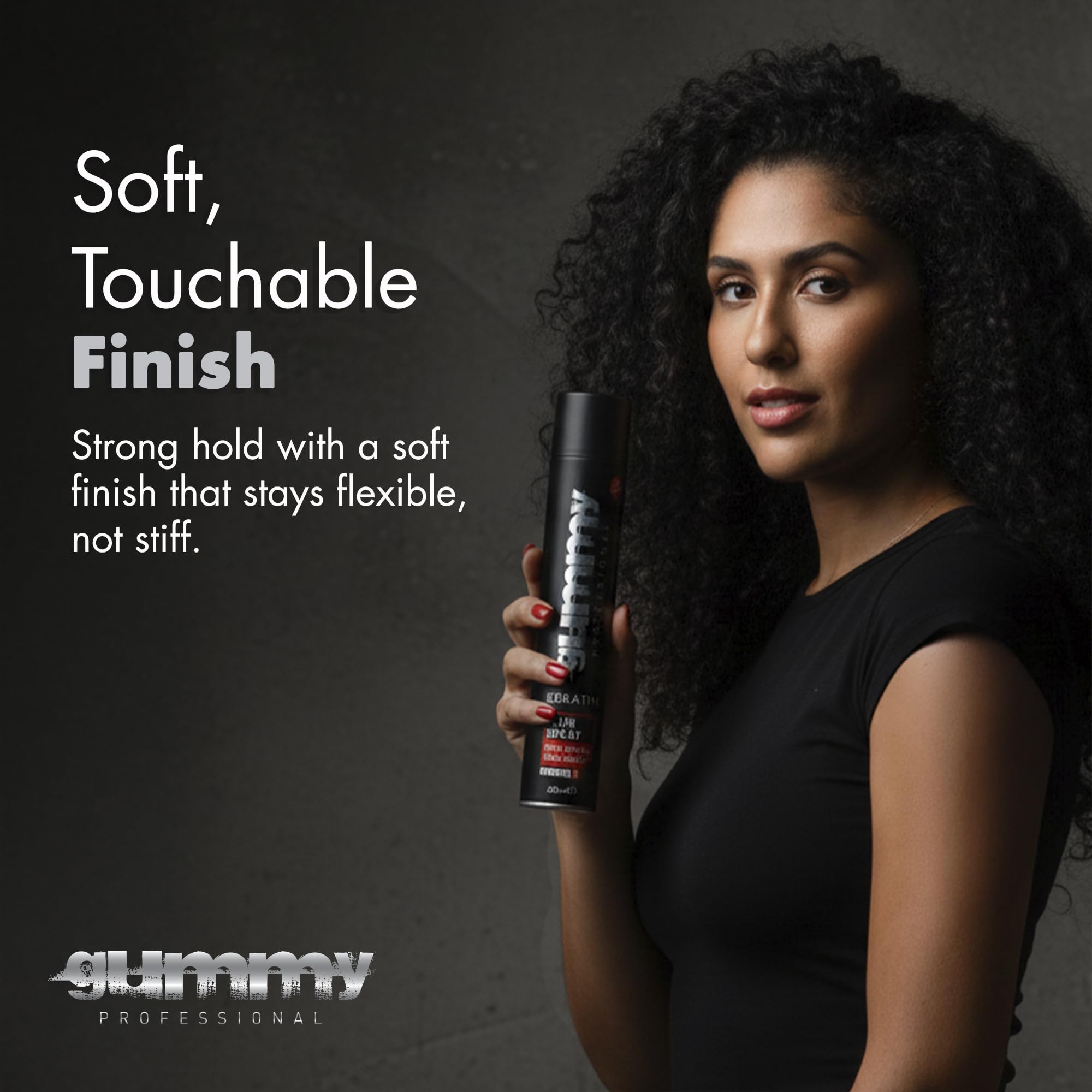 Gummy Hair Spray 400ml – Maximum Hold, No Build Up