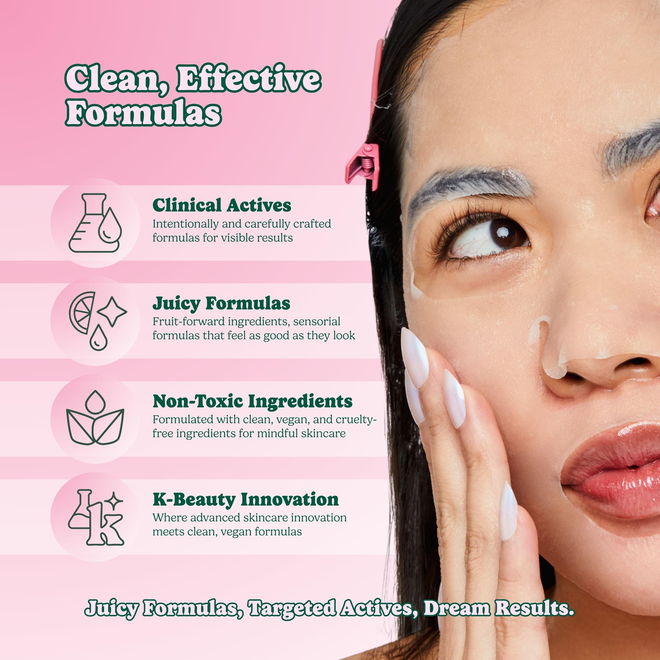 ESW Beauty Green Reset — Mascarilla Facial de Zumo Crudo Antienvejecimiento con Col Rizada, Espinaca, Brócoli y Manzana para Piel Madura — Potencia Colágeno y Reduce Arrugas
