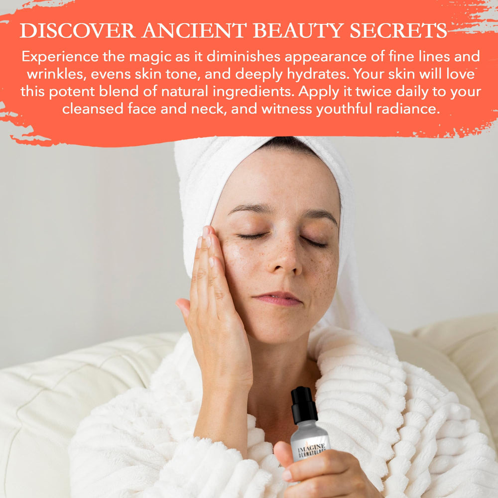 Imagine Dermatology Tepezcohuite Nourish Nectar application showing easy, light spread