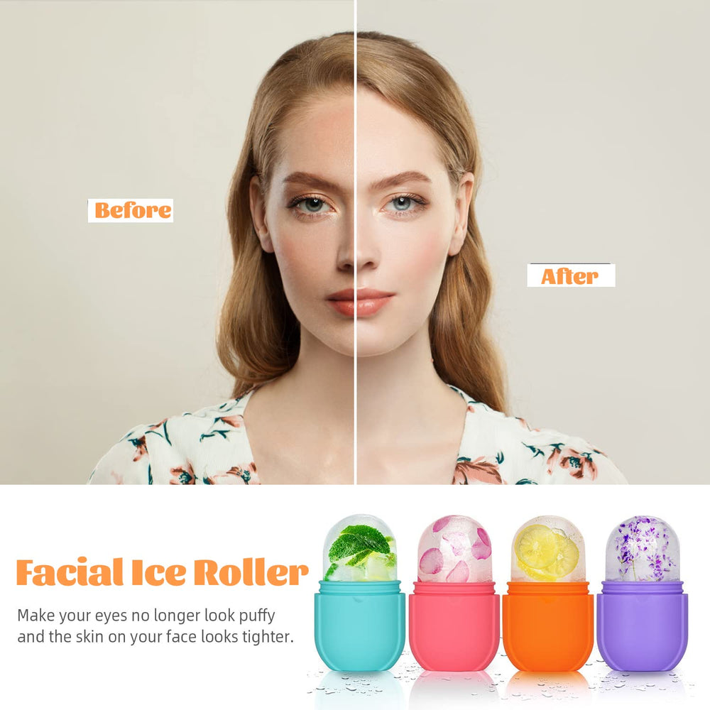 IMEASY neck massage ice roller demonstrates tension relief and gentle massage benefits.