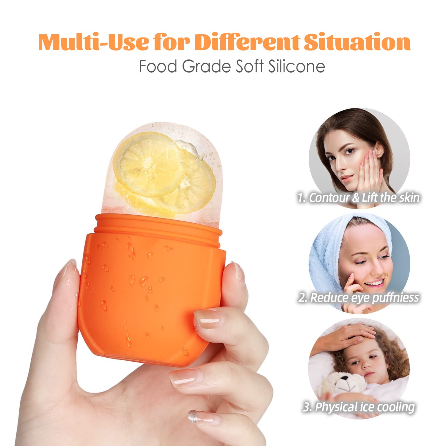 IMEASY silicone ice mold face reusable cooling tool for skincare sessions.
