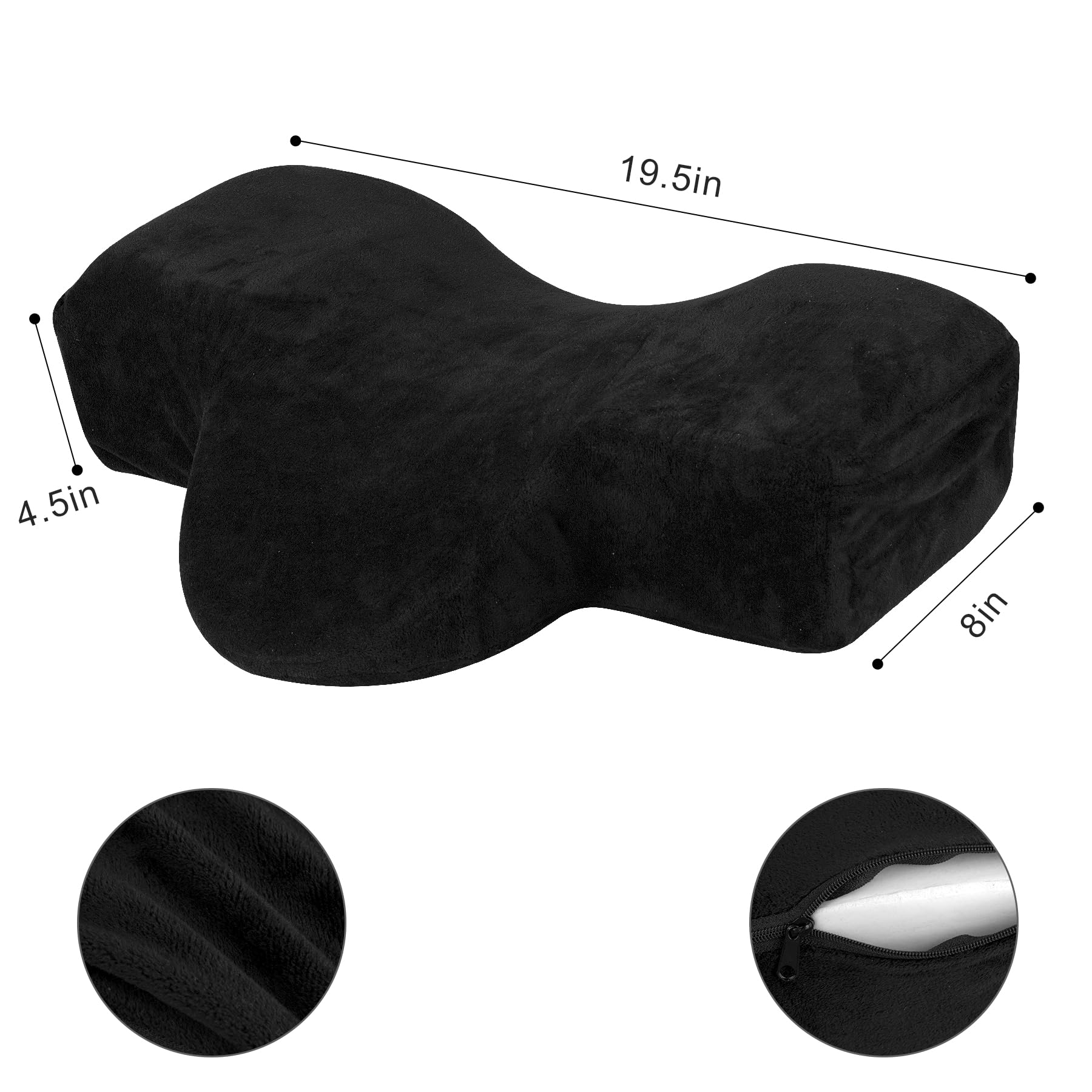 IMENE lash-pillow integrates into salon chairs for enhanced client comfort.