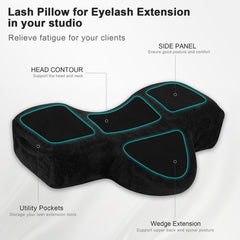 IMENE memory-foam-core provides stable head and spine positioning.
