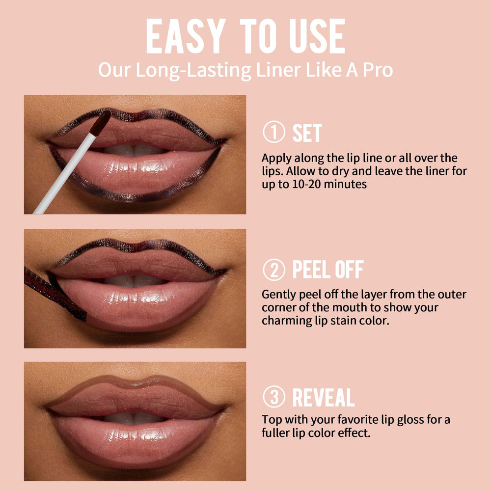 iMethod Coffee shade swatches on lips for everyday wear.