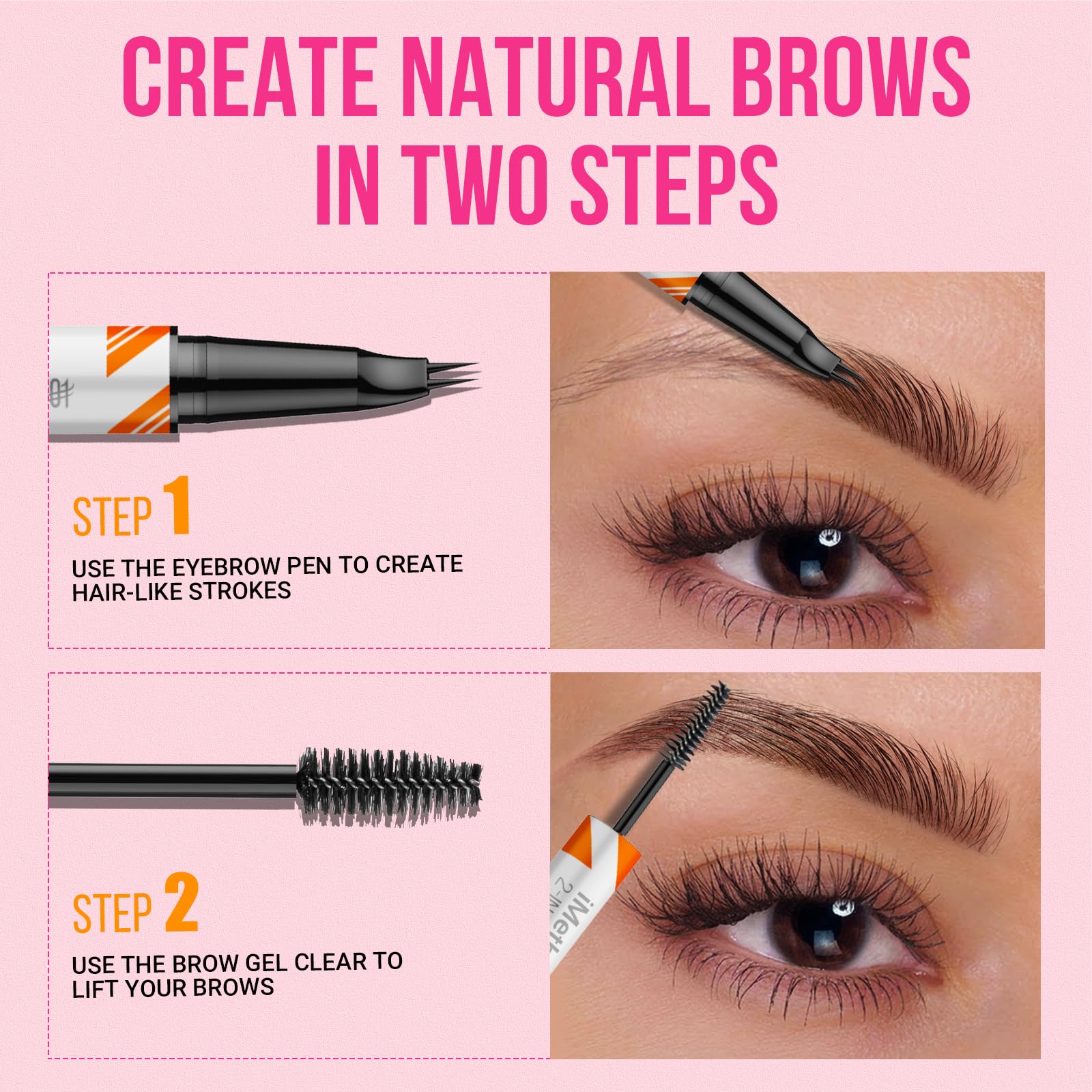 iMethod curved eyebrow pen 24-hour wear for long-lasting arches