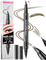 iMethod Curved Eyebrow Pen curve-tip enables precise hair-like strokes for natural brows
