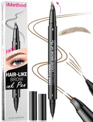 iMethod Curved Eyebrow Pen curved tip creates natural hair-like strokes.