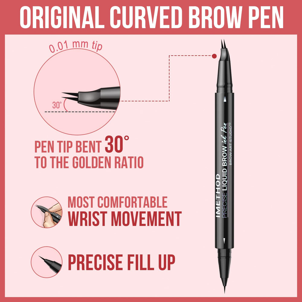 iMethod Curved Eyebrow Pen dark-brown-shade matches darker brow tones