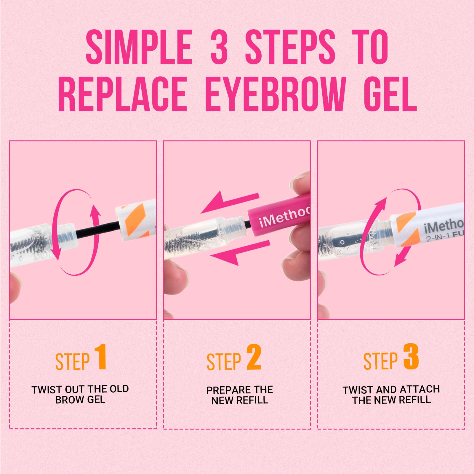 iMethod eyebrow pen tips and tricks guide close-up