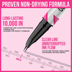 iMethod Curved Eyebrow Pen waterproof formula provides all-day resistance against sweat and humidity.