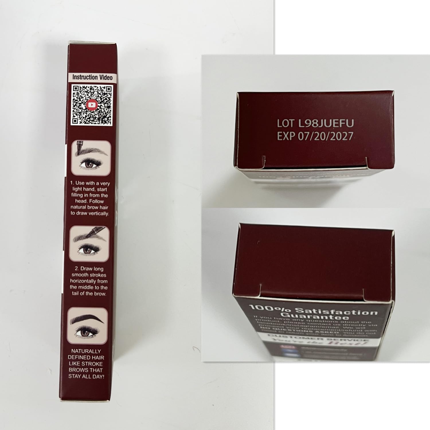 iMethod Eyebrow Pen dark brown swatch matches natural brow tones.