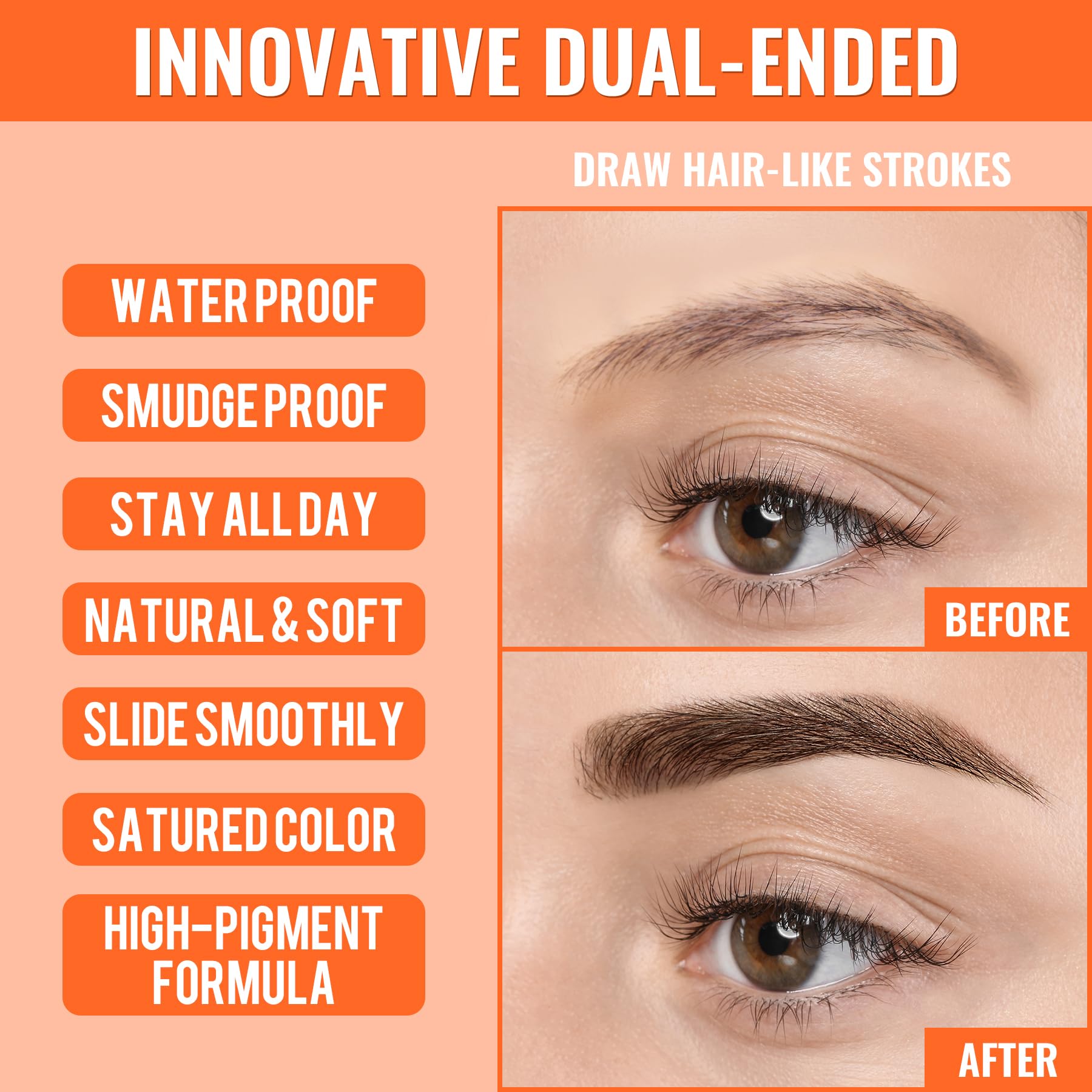 iMethod Eyebrow Pen hair-like pigment fills brow gaps for fullness