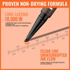 iMethod Eyebrow Pen waterproof swatch demonstrates smudge-proof performance