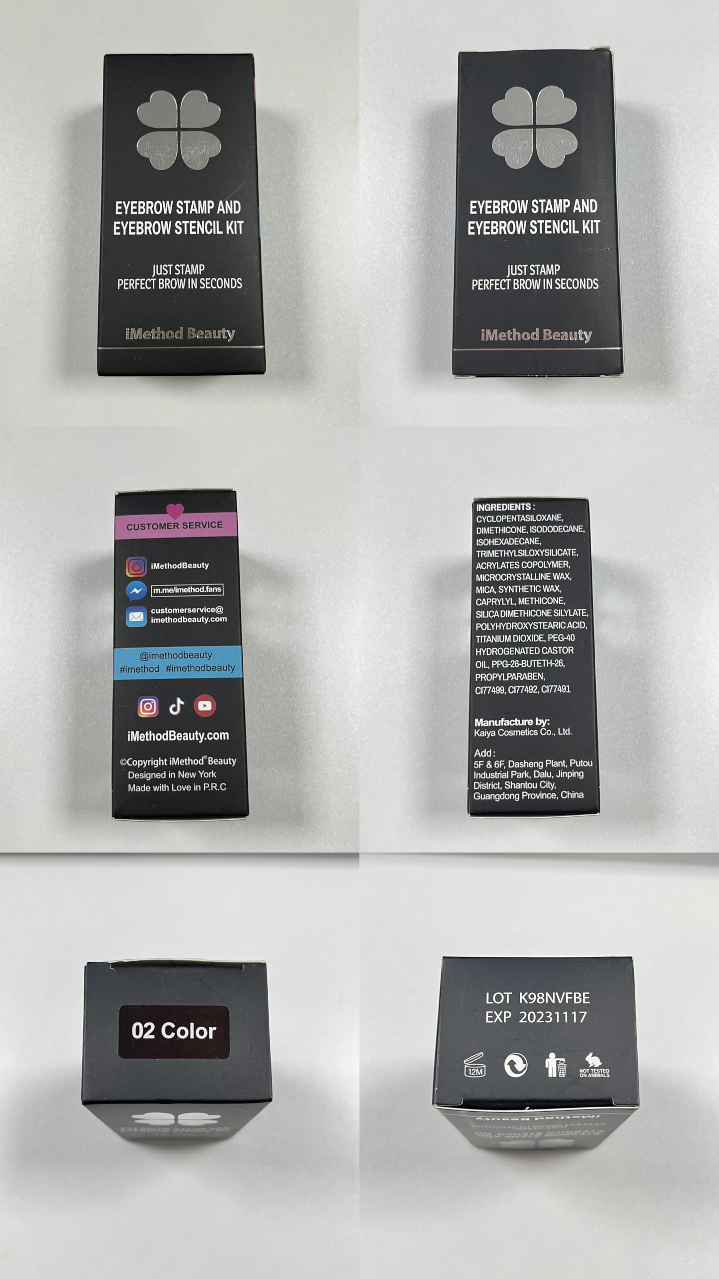 iMethod cruelty-free vegan labeling emphasizes ethical brow tools