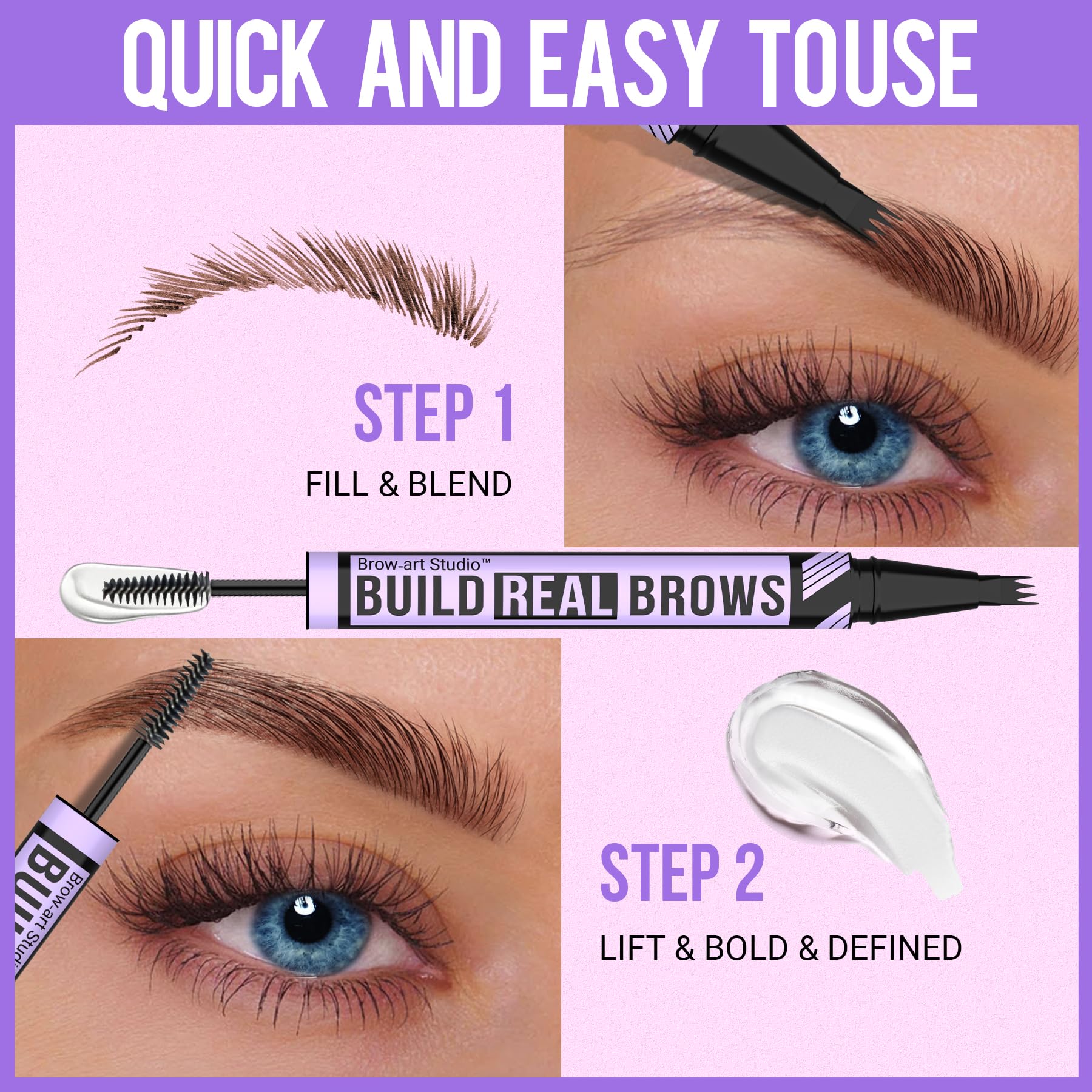 iMethod waterproof smudge-proof brow pencil for outdoor wear