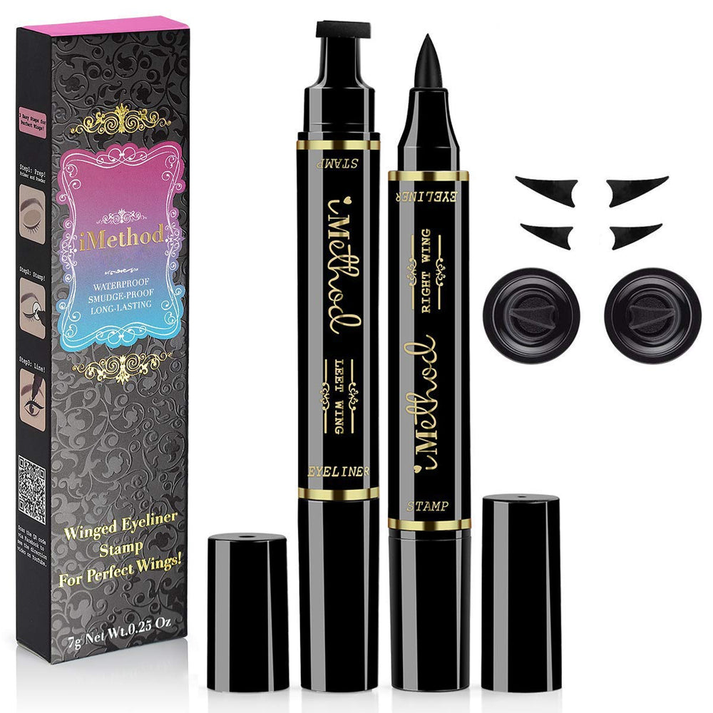 iMethod Eyeliner Stamp dual-ended design for quick, symmetrical winged liner.