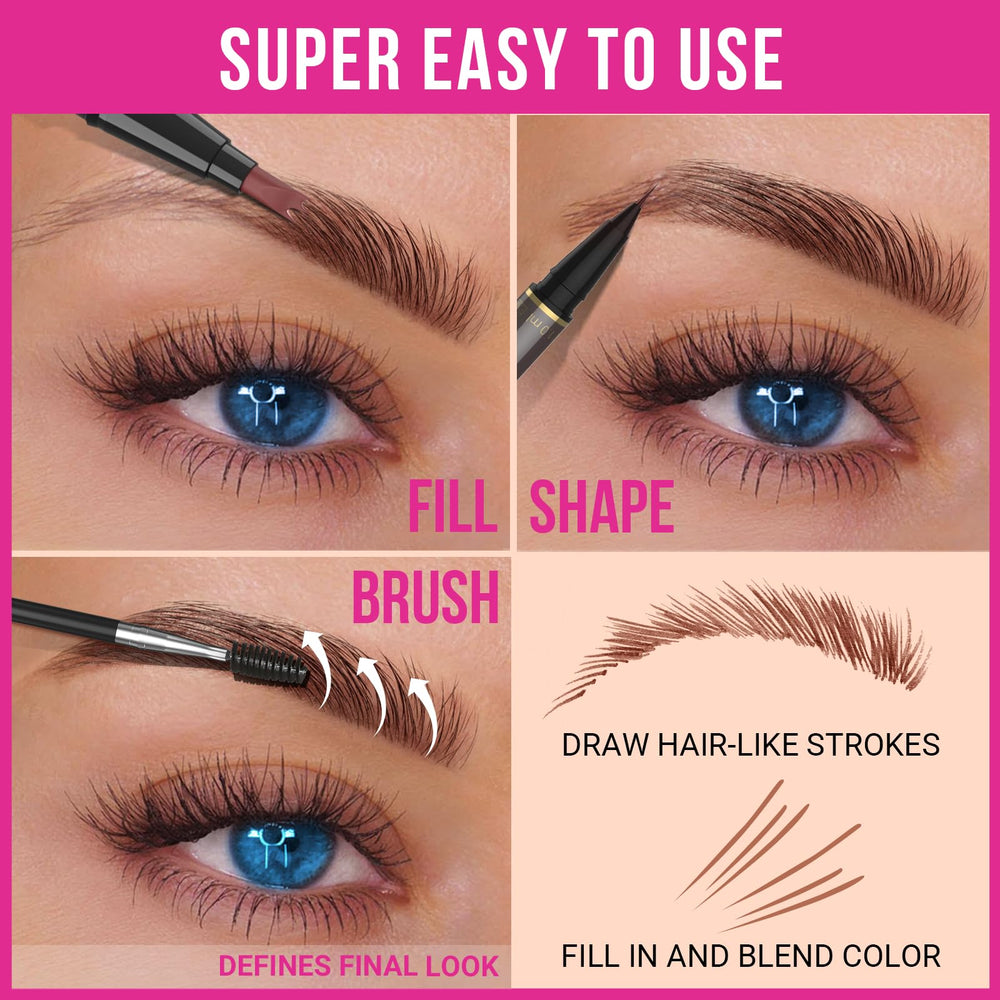 iMethod light brown shade brow tone matches dark blonde to light brown hair