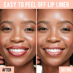 iMethod Lip Stain Cocoa with Tweezer demonstrates precise lip-line application