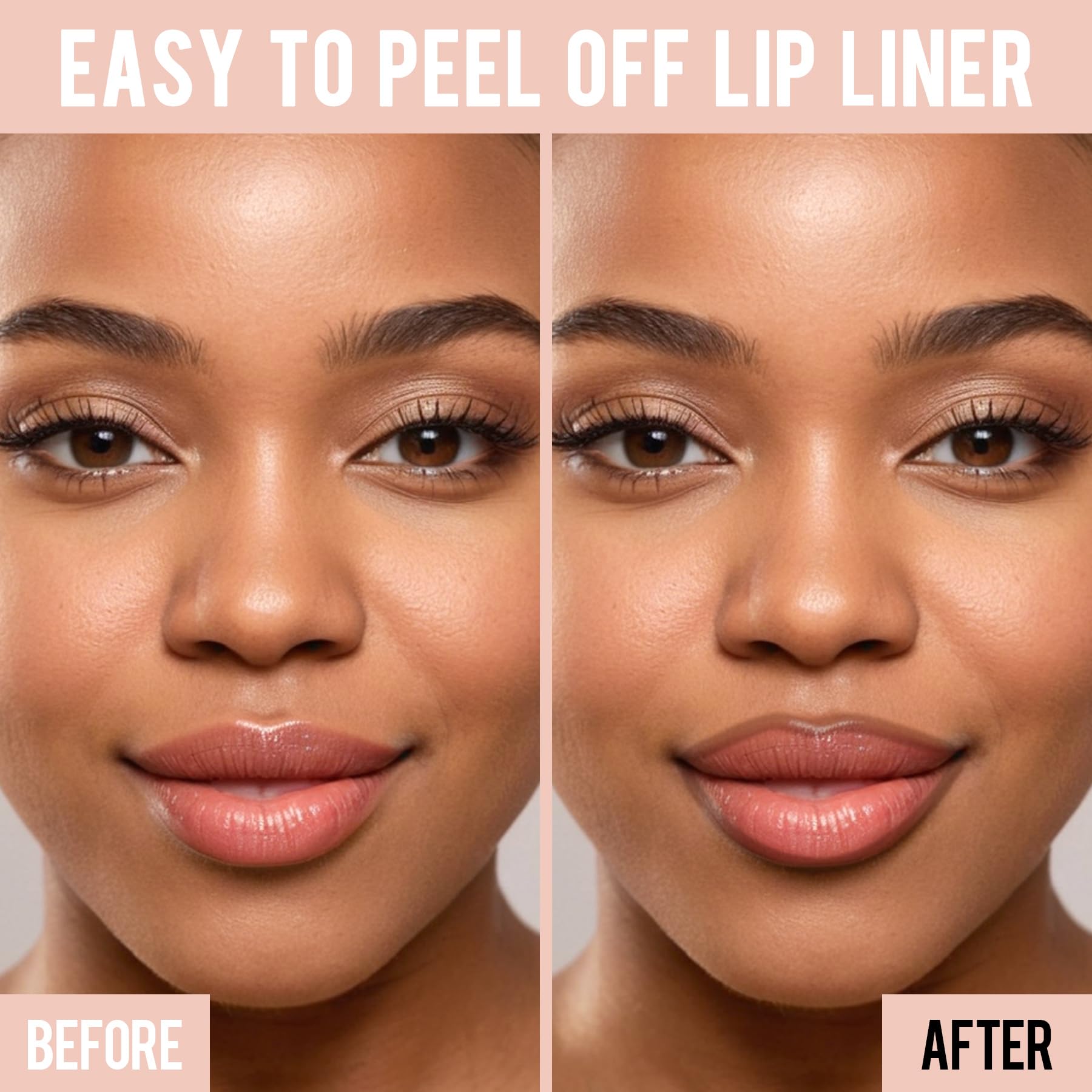iMethod Lip Stain peel-off action close-up showing easy removal.