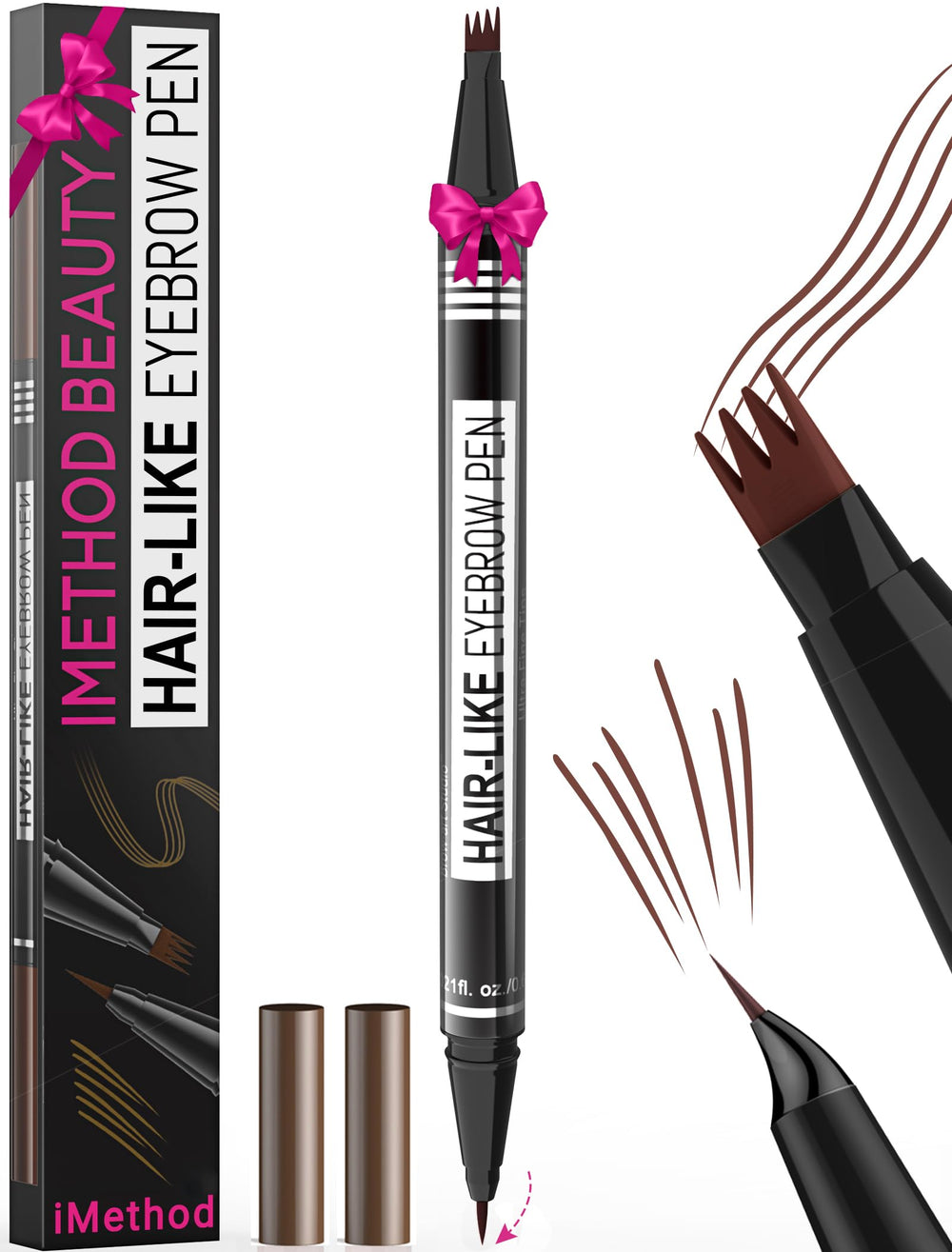 iMethod microblading eyebrow pen dual-ended for precise hair-like strokes