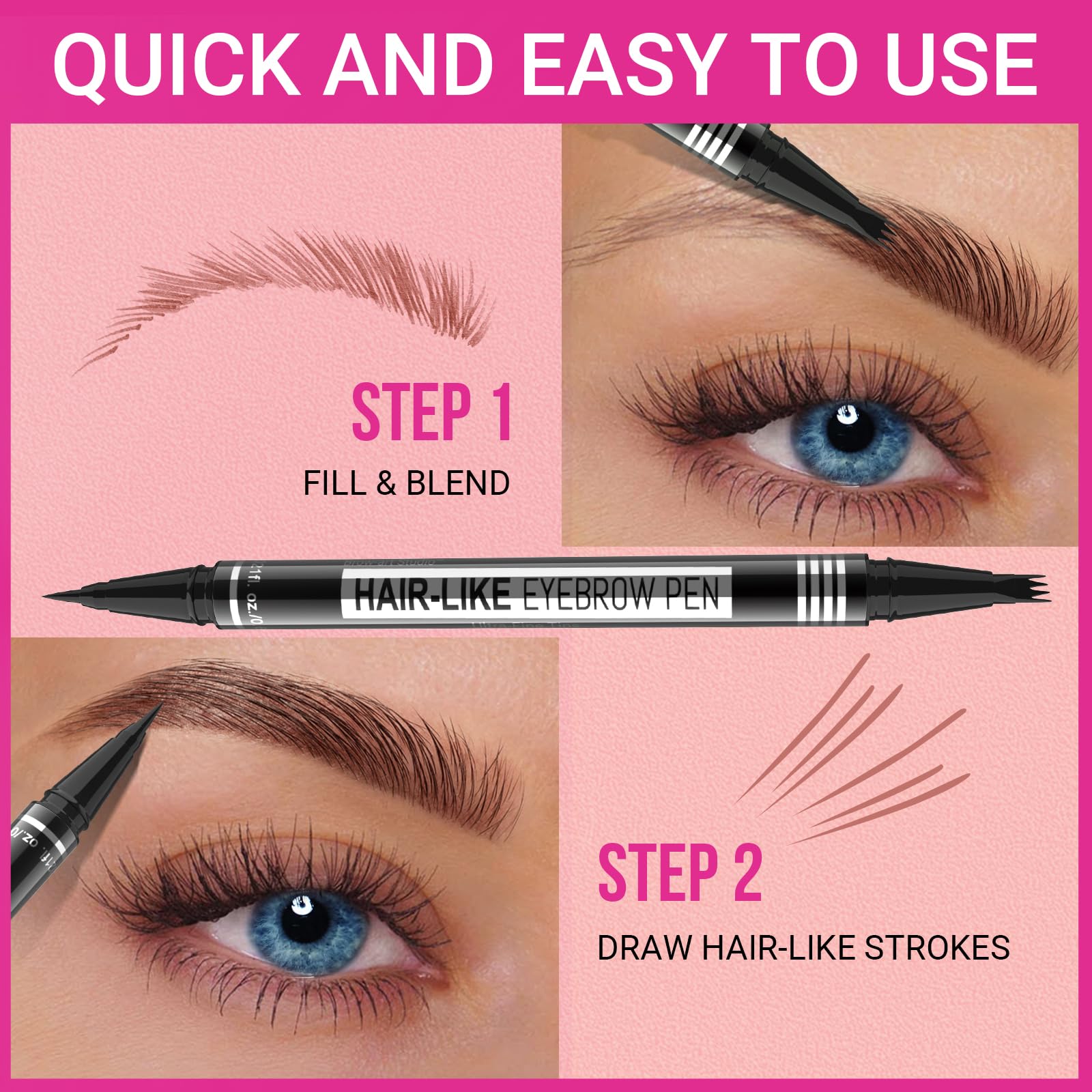iMethod Microblading Eyebrow Pen gel-like pigment creates fuller-looking brows.