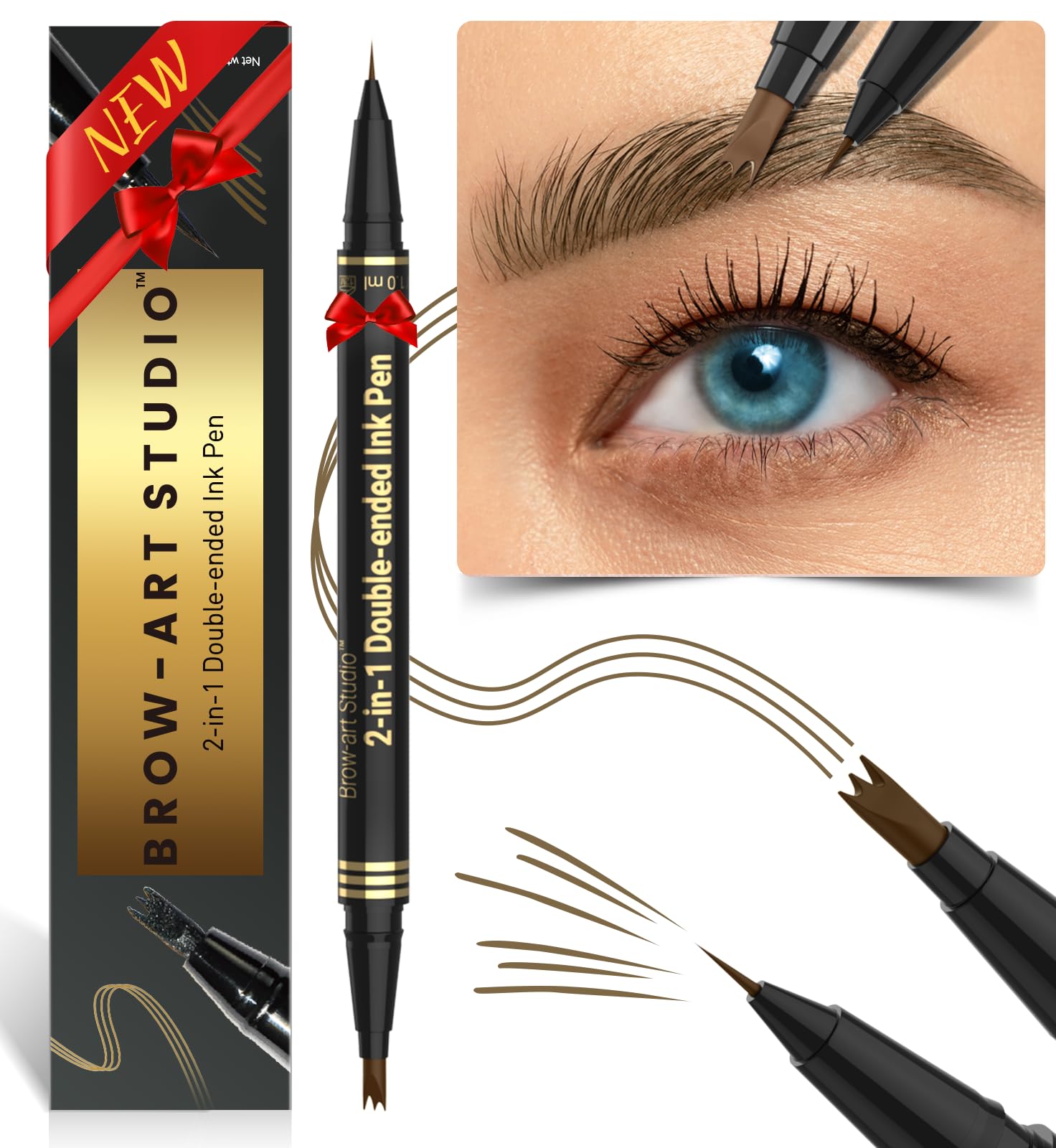 iMethod Microblading Eyebrow Pencil 3-prong tip creates precise hair-like strokes