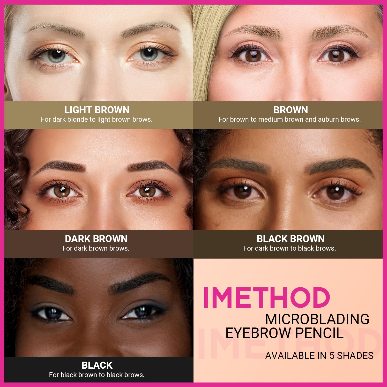 iMethod Microblading Eyebrow Pencil compact design in a travel-size case.