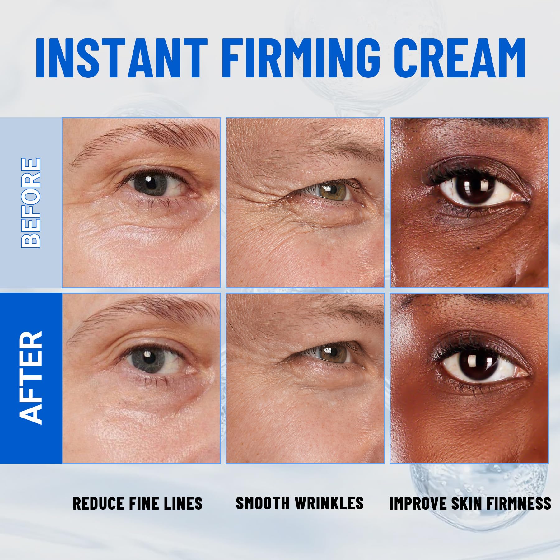 iMethod Perfection Eye Tightener ingredients label highlights Hyaluronic Acid and peptides for moisturized look