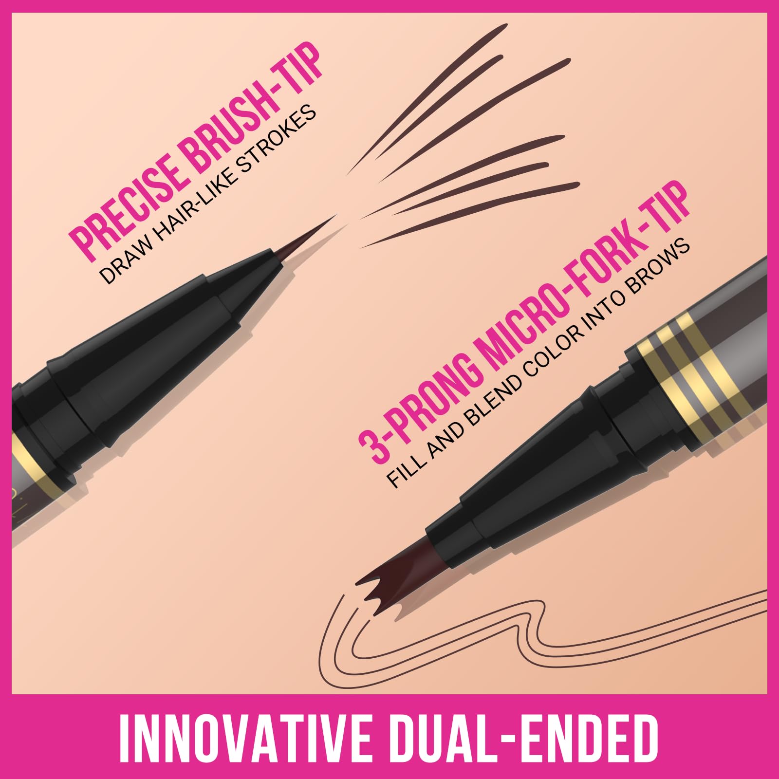 iMethod waterproof eyebrow pencil 24 hour wear for all day confidence