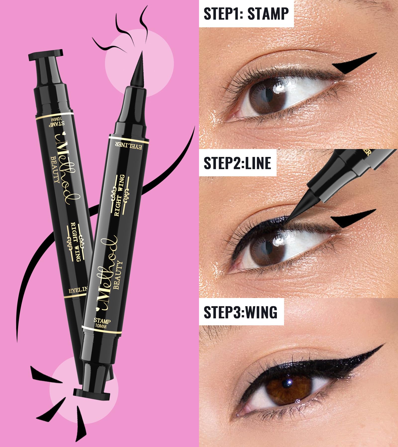 iMethod Winged Eyeliner Stamp great for hooded eyes with easy wing creation