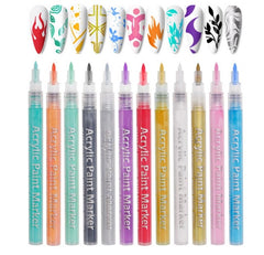 IMGDD Nail Art Pen blue bottle showcases 3-in-1 versatility for polka dots and lines.